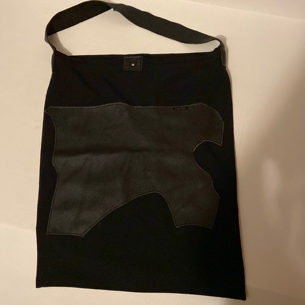 Urban Rebel Poly/Spandex Upcycled Leather tote bag